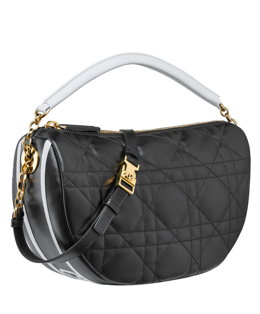 Christian Dior Vibe Medium Leather Bag Black